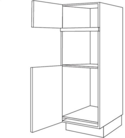 Apparatenkast 202 nis 59 cm en nis 88 cm scharnieren links (GR202 B59 K88 L)