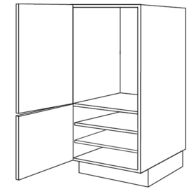 Apparatenkast | 163 cm hoog; nishoogte: 88 cm (Gx163 K88)