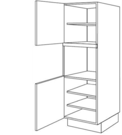 Apparatenkast 202 nis 59 cm scharnieren links (GR202B 59 L)