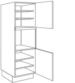 Apparatenkast | 215 cm hoog; nishoogte: 59 cm (Gx215B 59)