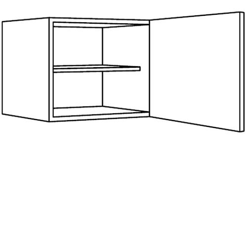 1 deur | cm hoog, 50 cm breed (O5052) | Bovenkasten met deur | Keukenpakket