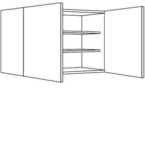 Bewolkt tweeling Referendum Bovenkast met 2 deuren | 71,5 cm hoog, 90 cm breed (O9072) | Bovenkasten  met deur | Keukenpakket