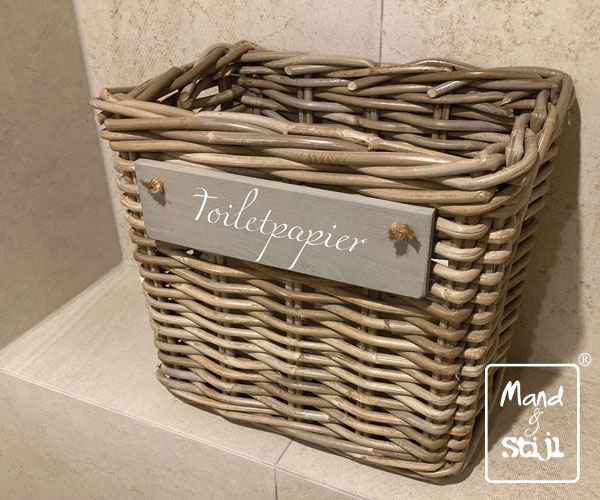 Smalle hoge mand voor toiletpapier (30x19x27cm)