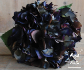 Kunstbloemboeketje Hortensia Diep Blauw