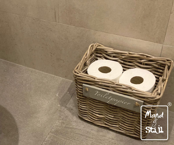 Smalle hoge mand voor toiletpapier (30x19x27cm)