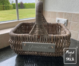 Kleine open picknickmand (40x30x20cm)