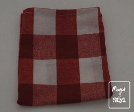 Stoffen servet (43x33cm ByAnny rood)