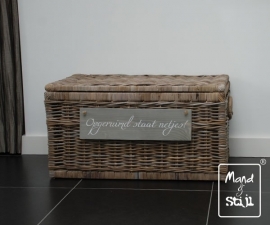 Strakke opbergkoffer groot (80x48x40cm)