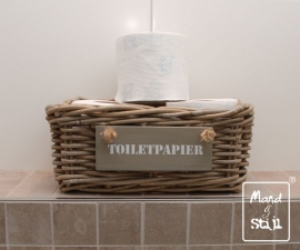Kleine smalle mand voor toiletpapier (29x18x12cm)