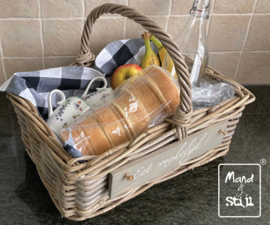 Open picknickmand rechthoekig (40x28x14cm)