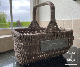 Kleine open picknickmand (40x30x20cm)