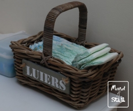 Klein luiermandje met hengsel (35x25x30cm)
