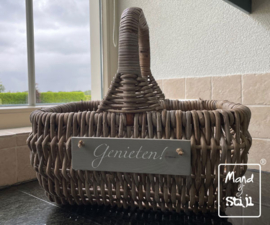 Kleine open picknickmand (40x30x20cm)