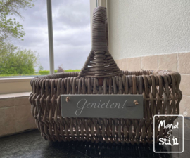 Kleine open picknickmand (40x30x20cm)
