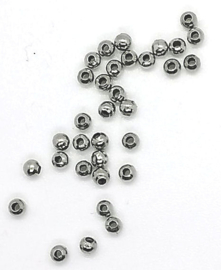 Spacer Beads RVS ± 36 stuks.
