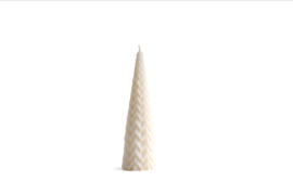 Babongo rapeseed wax candle christmas tree zigzag