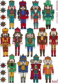 Herbruikbare raamstickers Nutcracker