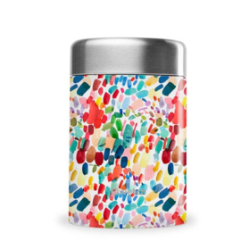 Lekdichte thermos foodjar RVS Arty 650ml Qwetch