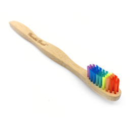 Humblebrush bamboe kindertandenborstel rainbow