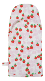 Ovenwant biokatoen/linnen Wild Strawberries Pink - Duns