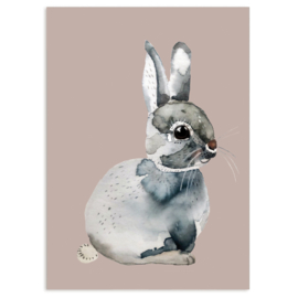 ansichtkaart Bunny  Rabbit - Nuukk