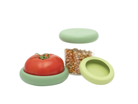 Food Huggers - set van 3 herbruikbare siliconen wraps voor groente en fruit