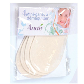 4 herbruikbare mini washandjes gezichtreiniging  - Anaé -