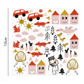 porselein stickers Happy Garden - Nuukk