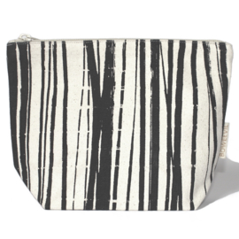 Toilettasje van biokatoen medium Wrapping Stripes 24x18x9cm