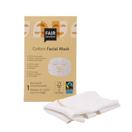 Fairtrade biokatoenen gezichtsmasker (doekmasker)