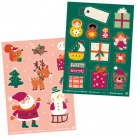 2 stickervellen a6 Kerst - Bora illustraties