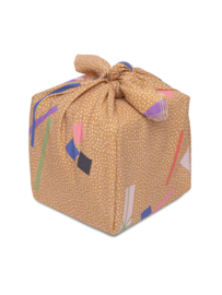 Herbruikbare gift wrap - 50 x 50 cm LalaFete Confetti