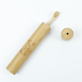 Bamboe reisetui voor kindertandenborstel - CuraNatura