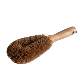 zero plastic dish brush coconut fibre pink