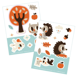 2 stickervellen a6 Henry & Hetty- Bora illustraties