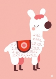 A3 poster Alpaca love - BORA illustraties