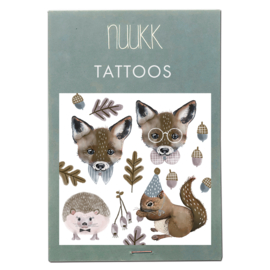Organic tattoos Vos, egel, eekhoorn - Nuukk