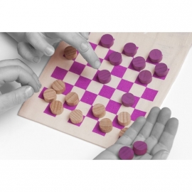 Checkers Time to Play pink
