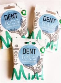 Denttabs tandenpoetstabletten zonder fluoride - 125 stuks