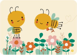ansichtkaart Bijen - BORA illustraties
