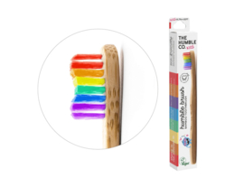Humblebrush bamboe kindertandenborstel rainbow