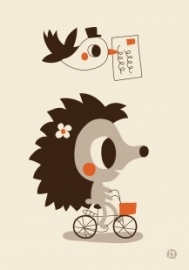 A3 poster Hetty Hedgehog - BORA illustraties