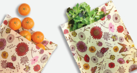 Bees wrap produce bags - set van 2 - VEGAN