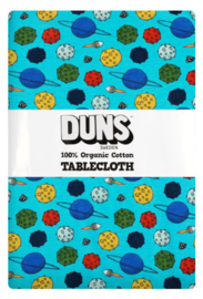 Duns Sweden tafelkleed Small Planets Blue Atoll DUNS Sweden - 140x240cm
