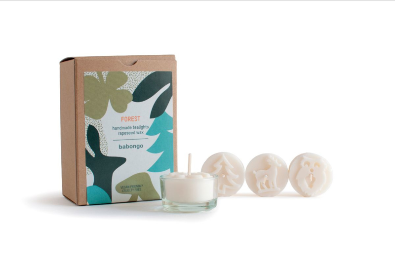 10 rapeseed wax tealights - Forest