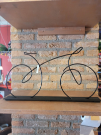 Prachtige stoere decoratieve fiets van draadstaalkunst