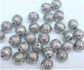 500 gram Kralen metallook rond 6mm