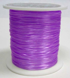 4 x klos nylon elastiek 0.6mm violet/paars