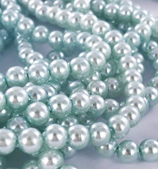 1000 x Pareltjes 4mm aqua
