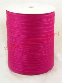 10 meter Organzalint 6mm  fuchsia